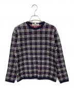 Burberry'sバーバリー）の古着「クルーネックニット」｜ネイビー