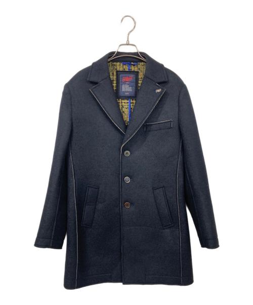 Bob（ボブ）Bob (ボブ) ボンディングチェスターコート ネイビー サイズ:48の古着・服飾アイテム