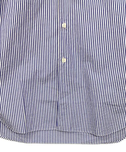 PLAY COMME des GARCONS（プレイコムデギャルソン）PLAY COMME des GARCONS (プレイコムデギャルソン) Stripe Shirt With Black Emblem Pattern A ブルー サイズ:SIZE Sの古着・服飾アイテム