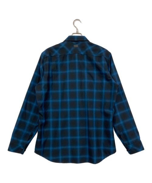 G-STAR RAW（ジースターロゥ）G-STAR RAW (ジースターロゥ) オンブレシャツ ブルー サイズ:XLの古着・服飾アイテム
