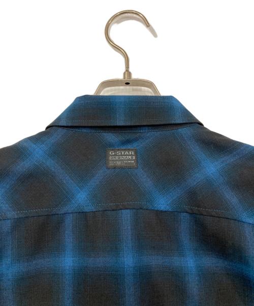 G-STAR RAW（ジースターロゥ）G-STAR RAW (ジースターロゥ) オンブレシャツ ブルー サイズ:XLの古着・服飾アイテム
