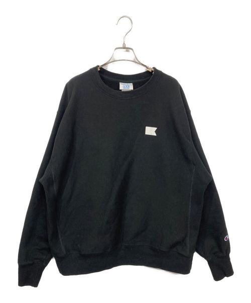 Champion REVERSE WEAVE（チャンピオン リバース ウィーブ）Champion REVERSE WEAVE (チャンピオン リバース ウィーブ) 裏起毛スウェット ブラック サイズ:XLの古着・服飾アイテム