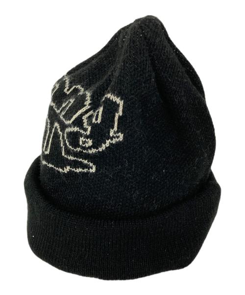 COMME des GARCONS SHIRT（コムデギャルソンシャツ）COMME des GARCONS SHIRT (コムデギャルソンシャツ) Strong Will Jacquard Beanie ブラックの古着・服飾アイテム