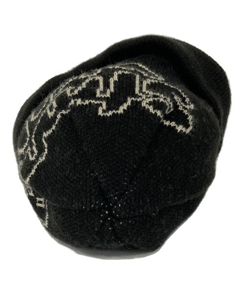 COMME des GARCONS SHIRT（コムデギャルソンシャツ）COMME des GARCONS SHIRT (コムデギャルソンシャツ) Strong Will Jacquard Beanie ブラックの古着・服飾アイテム