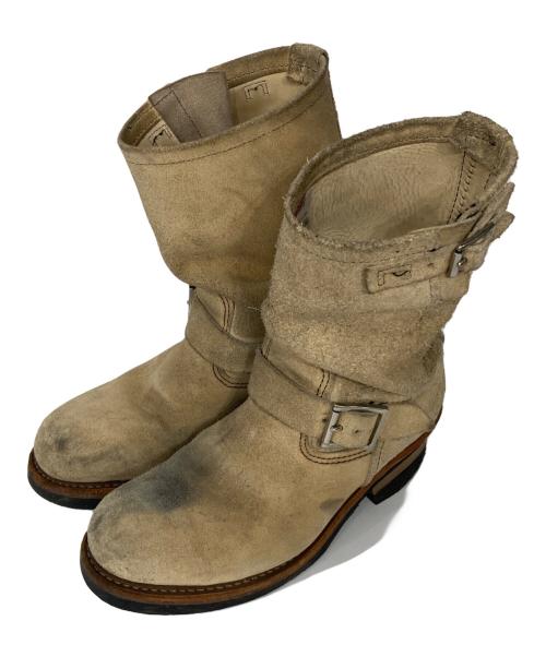 RED WING（レッドウィング）RED WING (レッドウィング) エンジニアブーツ ベージュ サイズ:25.0の古着・服飾アイテム