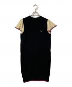 FRED PERRYフレッドペリー）の古着「フレンチスリーブワンピース」｜ブラック