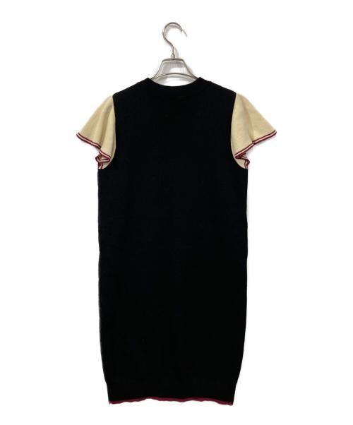 FRED PERRY（フレッドペリー）FRED PERRY (フレッドペリー) フレンチスリーブワンピース ブラック サイズ:UK8の古着・服飾アイテム