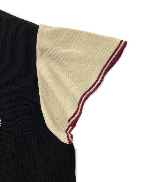 FRED PERRY（フレッドペリー）FRED PERRY (フレッドペリー) フレンチスリーブワンピース ブラック サイズ:UK8の古着・服飾アイテム