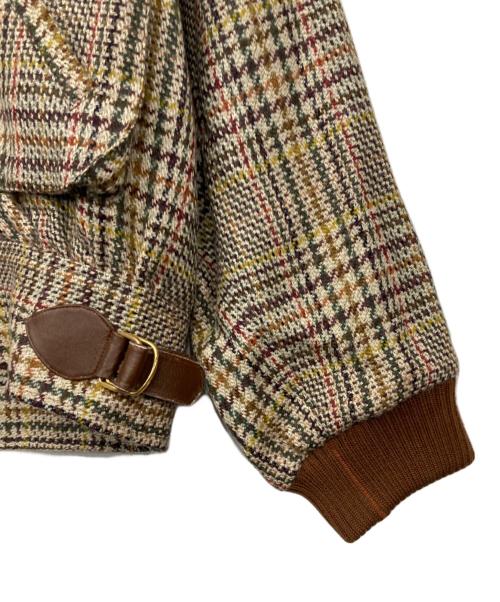 Christian Dior Sports（クリスチャン ディオールスポーツ）Christian Dior Sports (クリスチャン ディオールスポーツ) チェックブルゾン ベージュ サイズ:Lの古着・服飾アイテム
