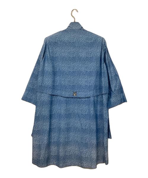 伊太利屋（イタリヤ）伊太利屋 (イタリヤ) 総柄コート ブルー サイズ:11の古着・服飾アイテム