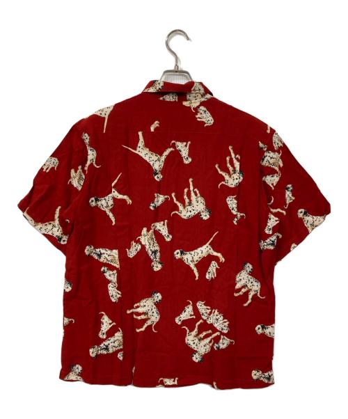 KARL HELMUT（カールヘルム）KARL HELMUT (カールヘルム) ダルメシアンプリントシャツ レッド サイズ:Mの古着・服飾アイテム