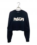 MSGMエムエスジーエム）の古着「ショート丈スウェット」｜ブラック