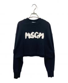 MSGM（エムエスジーエム）の古着「ショート丈スウェット」｜ブラック