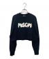 MSGM（エムエスジーエム）の古着「ショート丈スウェット」｜ブラック