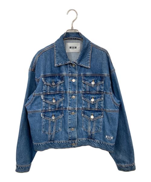 MSGM（エムエスジーエム）MSGM (エムエスジーエム) デニムジャケット インディゴ サイズ:40の古着・服飾アイテム