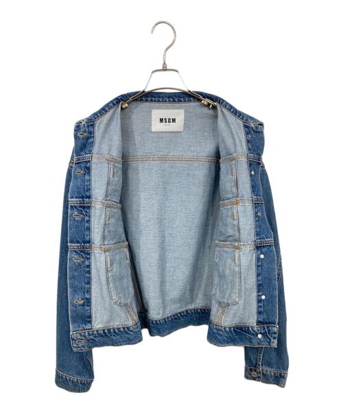 MSGM（エムエスジーエム）MSGM (エムエスジーエム) デニムジャケット インディゴ サイズ:40の古着・服飾アイテム