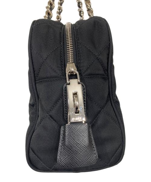 PRADA（プラダ）PRADA (プラダ) トライアングルロゴキルティングチェーンショルダーバッグの古着・服飾アイテム