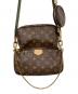 中古・古着 LOUIS VUITTON (ルイ ヴィトン) ミュルティ ポシェット アクセソワール ブラウン×カーキ：230000円