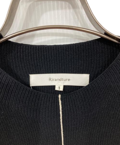 Rirandture（リランドチュール）Rirandture (リランドチュール) ドッキングニットワンピース ブラック×ホワイト サイズ:1の古着・服飾アイテム