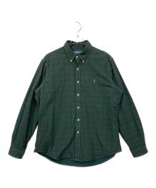 RALPH LAUREN（ラルフローレン）の古着「ボタンダウンシャツ」｜グリーン