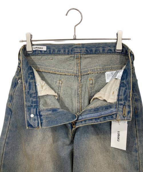 LURAKU（ルラク）LURAKU (ルラク) セミフレアウォッシュデニム インディゴ サイズ:S 未使用品の古着・服飾アイテム