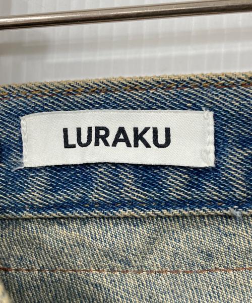 LURAKU（ルラク）LURAKU (ルラク) セミフレアウォッシュデニム インディゴ サイズ:S 未使用品の古着・服飾アイテム