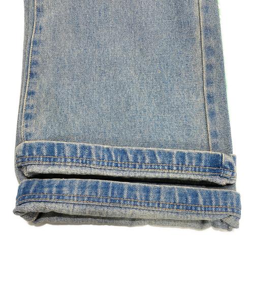 LURAKU（ルラク）LURAKU (ルラク) セミフレアウォッシュデニム インディゴ サイズ:S 未使用品の古着・服飾アイテム