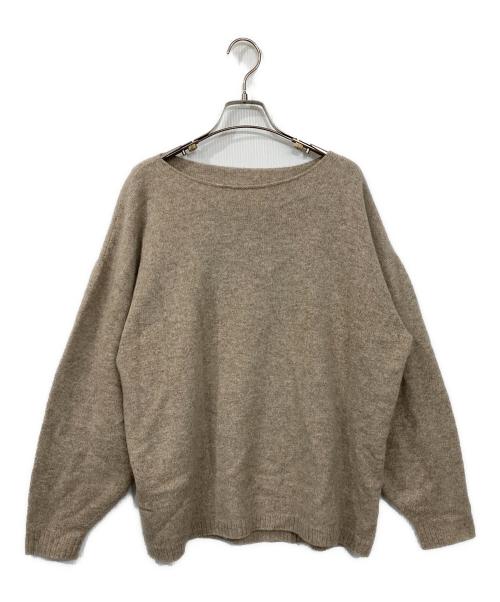 MICA&DEAL（マイカアンドディール）MICA&DEAL (マイカアンドディール) フォックスボートネックプルオーバー ベージュ サイズ:FREEの古着・服飾アイテム