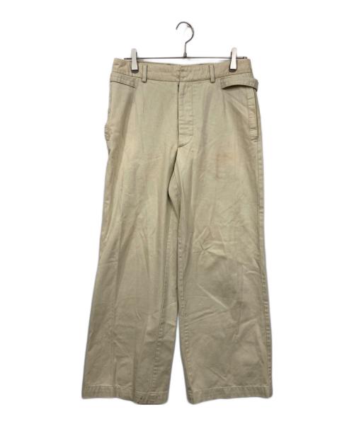 Martin Margiela 10（マルタン・マルジェラ 10）Martin Margiela 10 (マルタン・マルジェラ 10) サイドアジャスターパンツ ベージュ サイズ:46の古着・服飾アイテム