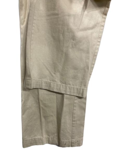 Martin Margiela 10（マルタン・マルジェラ 10）Martin Margiela 10 (マルタン・マルジェラ 10) サイドアジャスターパンツ ベージュ サイズ:46の古着・服飾アイテム