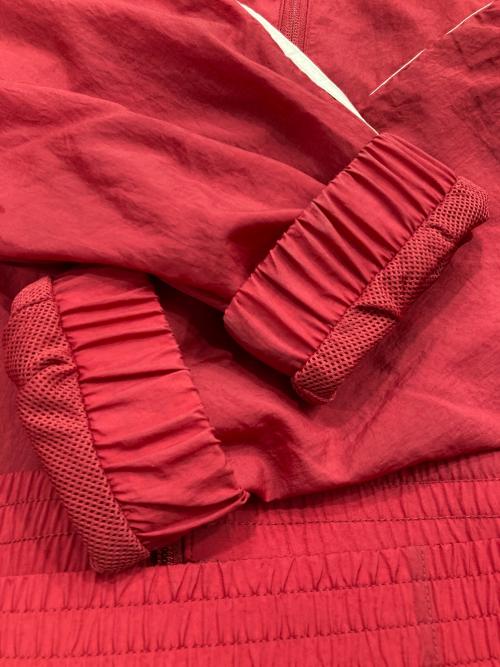 adidas（アディダス）adidas (アディダス) ナイロントラックジャケット レッド サイズ:3XLの古着・服飾アイテム