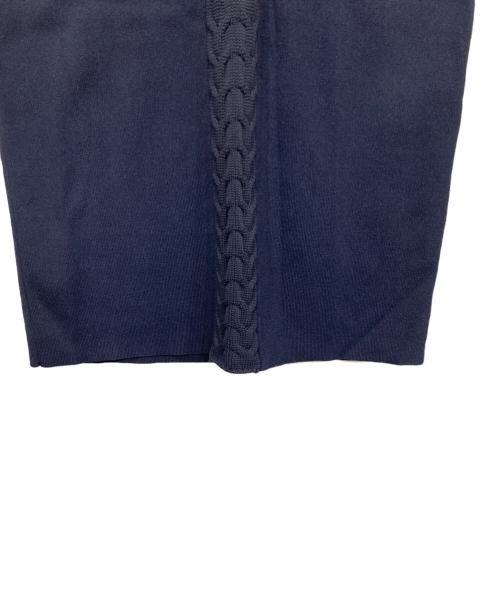JENNE（ジェンヌ）JENNE (ジェンヌ) フロントケーブルニットタイトワンピース ネイビー サイズ:SIZE M 未使用品の古着・服飾アイテム