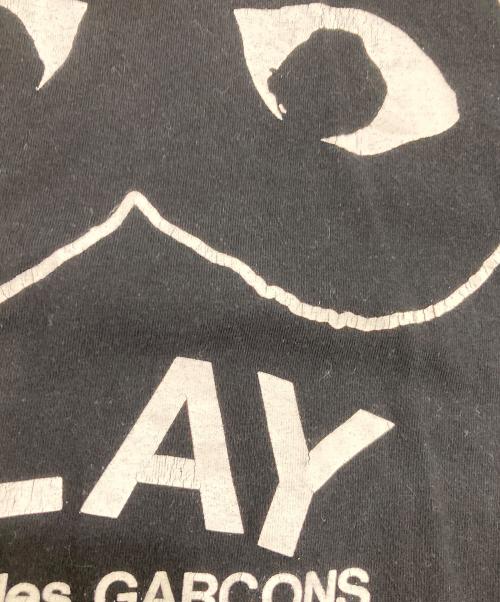 PLAY COMME des GARCONS（プレイコムデギャルソン）PLAY COMME des GARCONS (プレイコムデギャルソン) ビッグハートプリントTシャツ ブラック サイズ:Lの古着・服飾アイテム