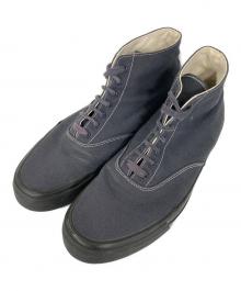 HOMME PLISSE ISSEY MIYAKE（オム プリッセ イッセイ ミヤケ）の古着「WAKOUWAミドルカットスニーカー」｜ネイビー