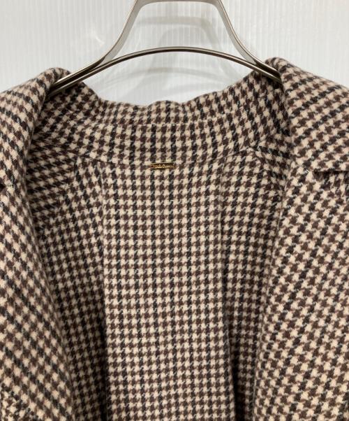 Mila Owen（ミラオーウェン）Mila Owen (ミラオーウェン) 接結ロングトレンチコート ブラウン×ベージュの古着・服飾アイテム