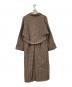 Mila Owen (ミラオーウェン) 接結ロングトレンチコート ブラウン×ベージュ：5000円