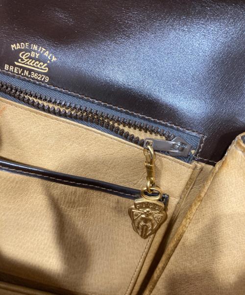 GUCCI（グッチ）GUCCI (グッチ) シルヴィGGベロアショルダーバッグ ブラウンの古着・服飾アイテム