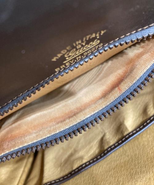 GUCCI（グッチ）GUCCI (グッチ) シルヴィGGベロアショルダーバッグ ブラウンの古着・服飾アイテム