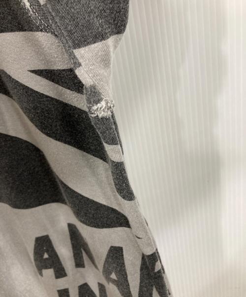 Amal Guessous（アマルゲソウス）Amal Guessous (アマルゲソウス) スカルプリントスウェット グレー サイズ:Lの古着・服飾アイテム