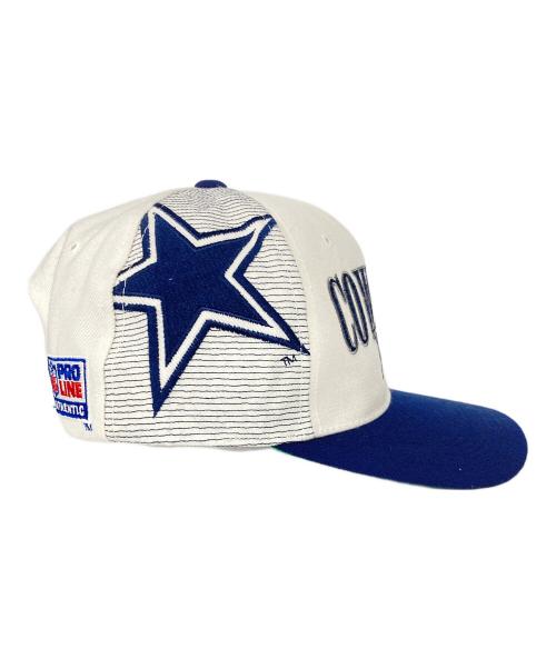 DALLAS COWBOYS（ダラス カウボーイズ）DALLAS COWBOYS (ダラス カウボーイズ) NFL (エヌエフエル) ヴィンテージキャップ ホワイト×ネイビーの古着・服飾アイテム
