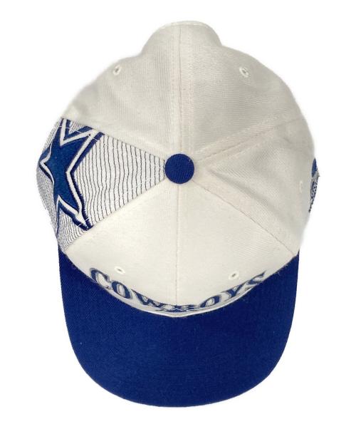 DALLAS COWBOYS（ダラス カウボーイズ）DALLAS COWBOYS (ダラス カウボーイズ) NFL (エヌエフエル) ヴィンテージキャップ ホワイト×ネイビーの古着・服飾アイテム