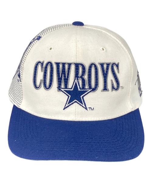 DALLAS COWBOYS（ダラス カウボーイズ）DALLAS COWBOYS (ダラス カウボーイズ) NFL (エヌエフエル) ヴィンテージキャップ ホワイト×ネイビーの古着・服飾アイテム