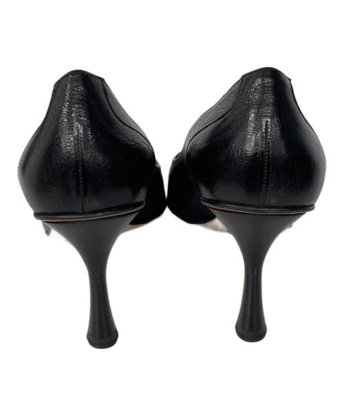 GUCCI（グッチ）GUCCI (グッチ) ポインテッドトゥパンプス ブラック サイズ:35.5の古着・服飾アイテム