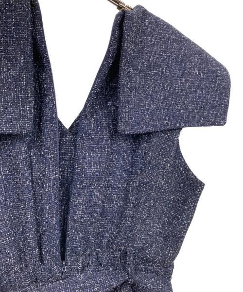 DazzliN（ダズリン）DazzliN (ダズリン) アシメプリーツトレンチワンピース ネイビー サイズ:Sの古着・服飾アイテム