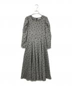 WILL SELECTIONウィルセレクション）の古着「フロッキードットワンピース」｜グレー