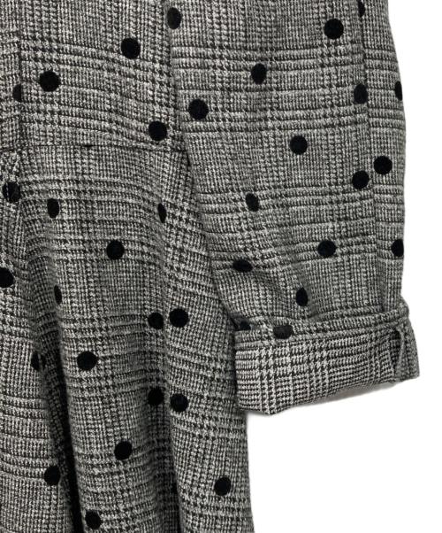 WILL SELECTION（ウィルセレクション）WILL SELECTION (ウィルセレクション) フロッキードットワンピース グレー サイズ:Mの古着・服飾アイテム