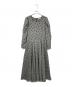 WILL SELECTION（ウィルセレクション）の古着「フロッキードットワンピース」｜グレー