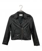 STUDIOUSステュディオス）の古着「ラムレザーライダースジャケット」｜ブラック