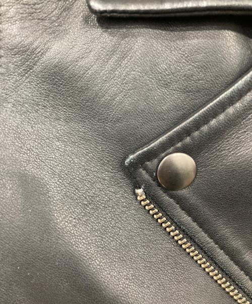 STUDIOUS（ステュディオス）STUDIOUS (ステュディオス) ラムレザーライダースジャケット ブラック サイズ:1の古着・服飾アイテム
