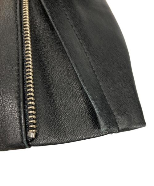 STUDIOUS（ステュディオス）STUDIOUS (ステュディオス) ラムレザーライダースジャケット ブラック サイズ:1の古着・服飾アイテム